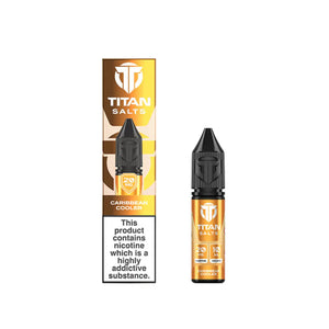 Titan Vape 10ml Nic Salt Caribbean Cooler Flavour perfect for Pod Vape Kits