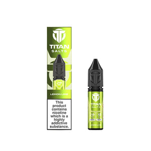 Titan Vape 10ml Nic Salt Lemon Lime Flavour perfect for Pod Vape Kits