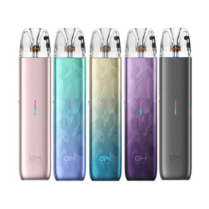 Uwell Caliburn G4 Mini Pod Vape Kit 5 different colours in a row - Bright Pink - Peafowl Emerald - Coast Gold - Phoenix Purple - Night Black