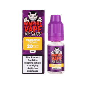 Vampire Vape Koncept Pineapple Dream Flavour Nic Salt 10ml E-liquid perfect for Refillable Vape Kits