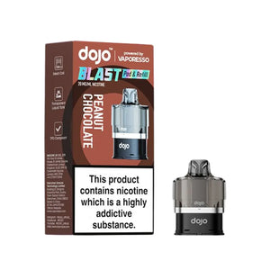 Vaporesso Dojo Blast 6000 Prefilled Pod Peanut Chocolate Flavour for the Vaporesso Dojo Blast 12K Prefilled Kit