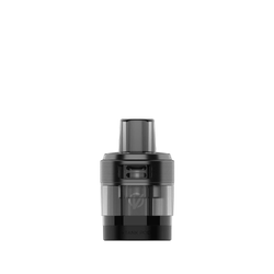 Two Vaporesso XTank replacement vape pods, grey and black, on a white background.
