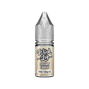 Wick Liq 10ml Nic Salt E-liquid in Creamy Cookie Flavour