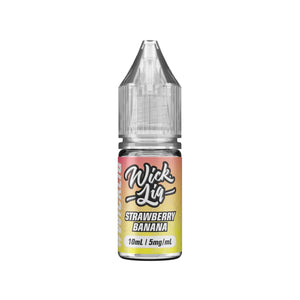 Wick Liq 10ml Nic Salt E-liquid in Strawberry Banana Flavour