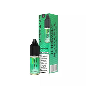 XBRAND Peppermint Flavour 10ml Nic Salt E-liquid great for MTL Vaping with a Refillable Pod Vape