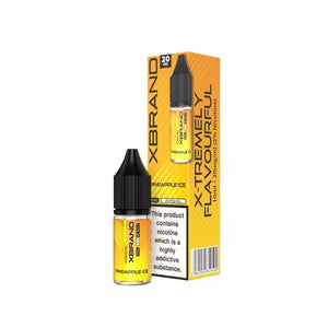 XBRAND Pineapple Ice Flavour 10ml Nic Salt E-liquid great for MTL Vaping with a Refillable Pod Vape