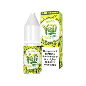Yeti Sourz Sour Apple Pear Ice Flavour 10ml Nic Salt E-liquid perfect for Refillable Vape Kits