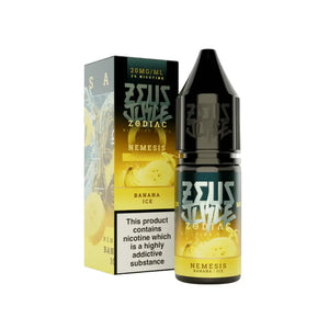 Zeus Juice Zodiac Cora 10ml Nic Salt E-liquid - Banana Ice Flavour - Perfect for Refillable Vape Kits