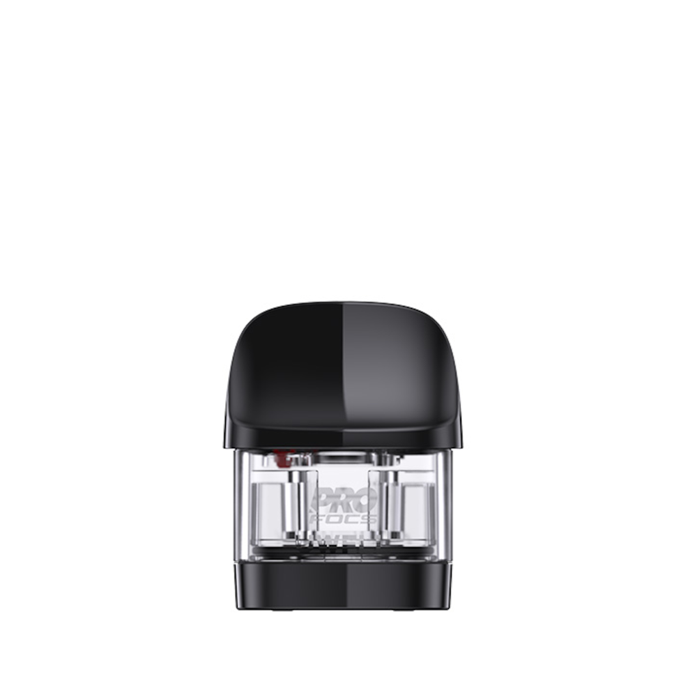 A black and transparent SMOK Nfix pod cartridge against a plain white background.