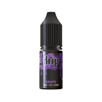 Drip Grape e-liquid bottle, black with purple label, 10ml, 20mg nicotine strength.