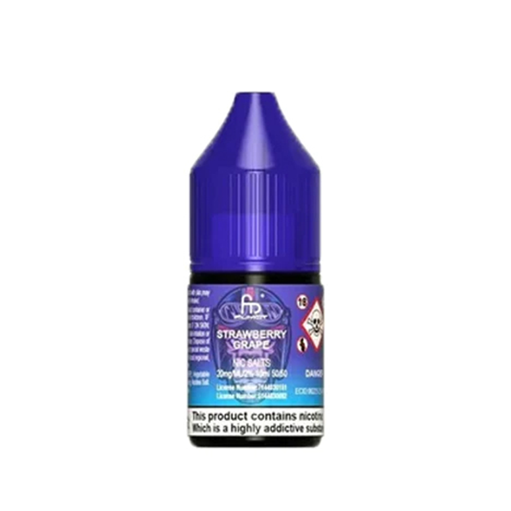 Purple bottle of Dr Vapes Nic Salts in Strawberry Grape flavour.