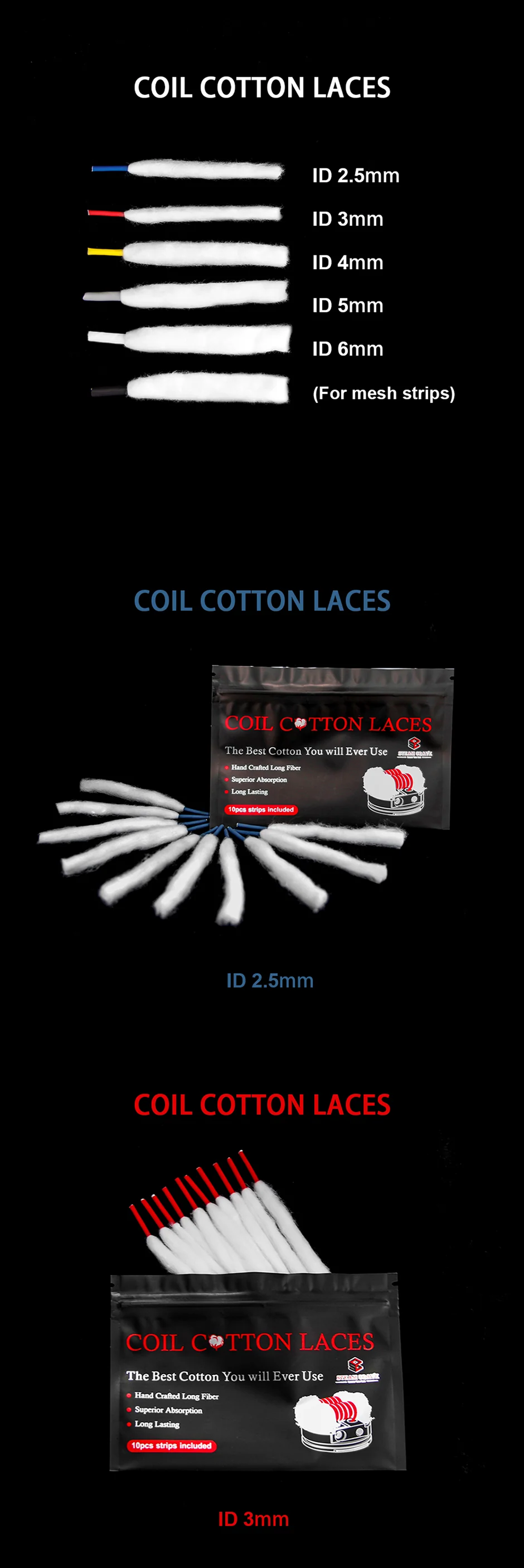 Steam Crave Shoe Lace Cotton - ECIGONE