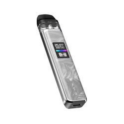 Three Dovpo Limpid Pod Kits in pink, blue, and red with digital displays.