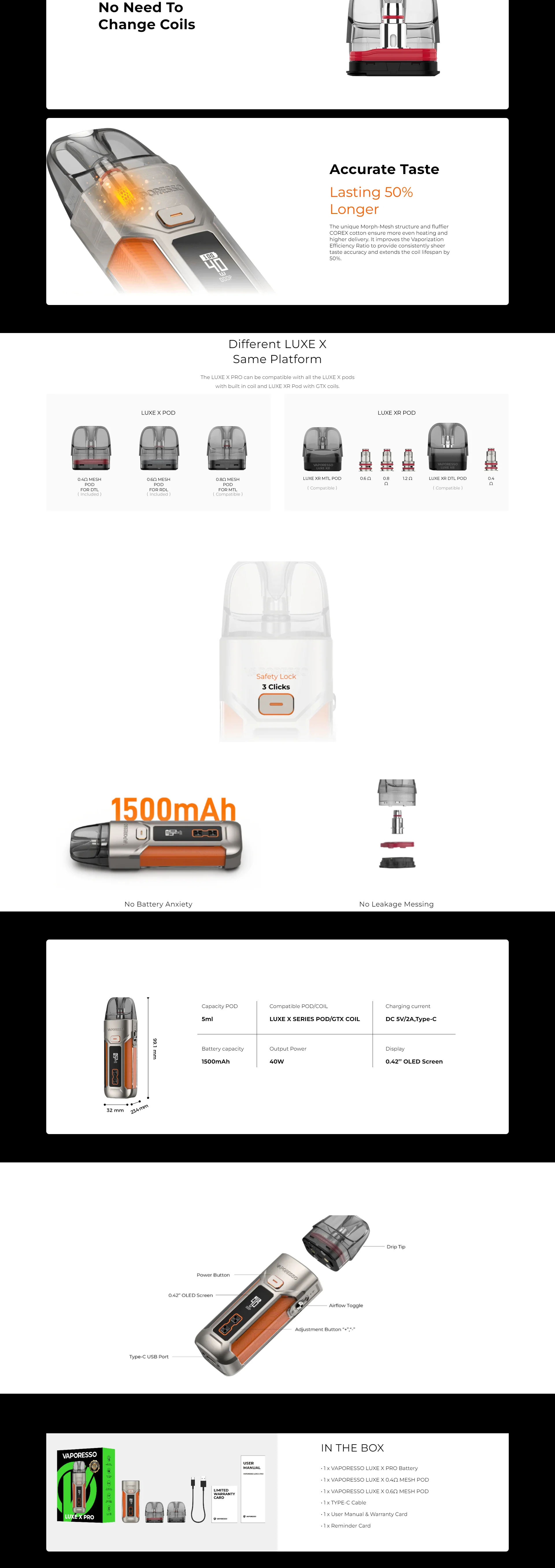 Vaporesso Luxe X Pro Kit - ECIGONE