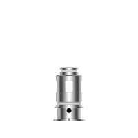 Silver Vaporesso vape coil with a sleek, metallic finish and circular design.