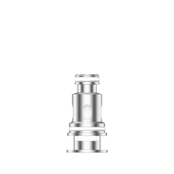 Three silver Aspire vape coils in different designs on a white background.