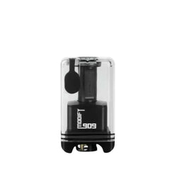 5A Vape Modify 909 Xtra Style RBA - High-quality rebuildable atomiser with a clear casing showcasing the build deck and coil structure, available in black and stainless steel finishes. Compact and versatile design for advanced vapers.