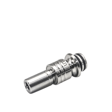 Ulton Diplomat Style 510 Drip Tip, silver metal, with triple function design.