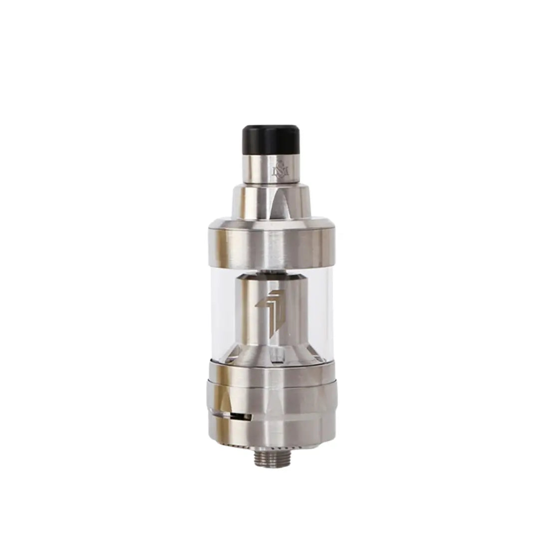 A high-quality stainless steel rebuildable tank atomizer (RTA) styled after the Kayfun Prime, featuring a clear glass chamber and sleek design