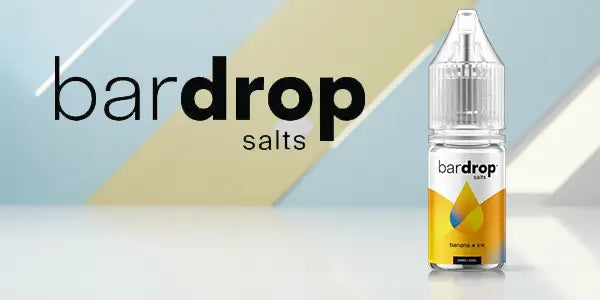 Bar Drop Salts e-liquid banner - Bar Drop nic salts is available in 5mg, 10mg and 20mg strength 