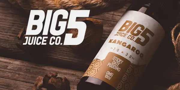 BIG 5 Vape Juice Kangaroo sticky oate pudding and oat nice Flavour
