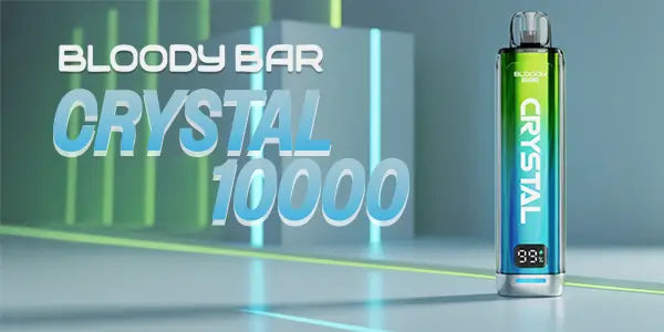 Bloody Bar Crystal 10000 Refill collection with a Bloody Bar Crystal 10K Vape Kit