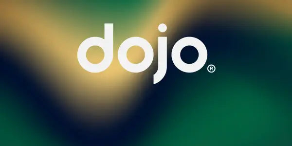 Dojo Vape Logo on Colourful gradient backgorund