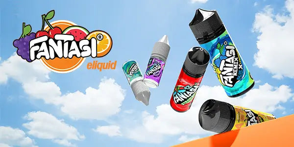 Fantasi vape juice range including Fantasi 100ml Shortfill, Fantasi Nic Salts and Fantasi 50/50 vape juice