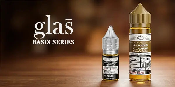 Glas Basix e-liquid range including Glas Basix Shortfill vape juice and Glas Basix Nic Salt E-liquids
