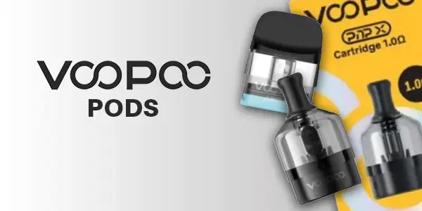 VOOPOO Pods with PnP X replacement cartridges in DTL and MTL versions for Drag S2 and Drag X2 pod mods.