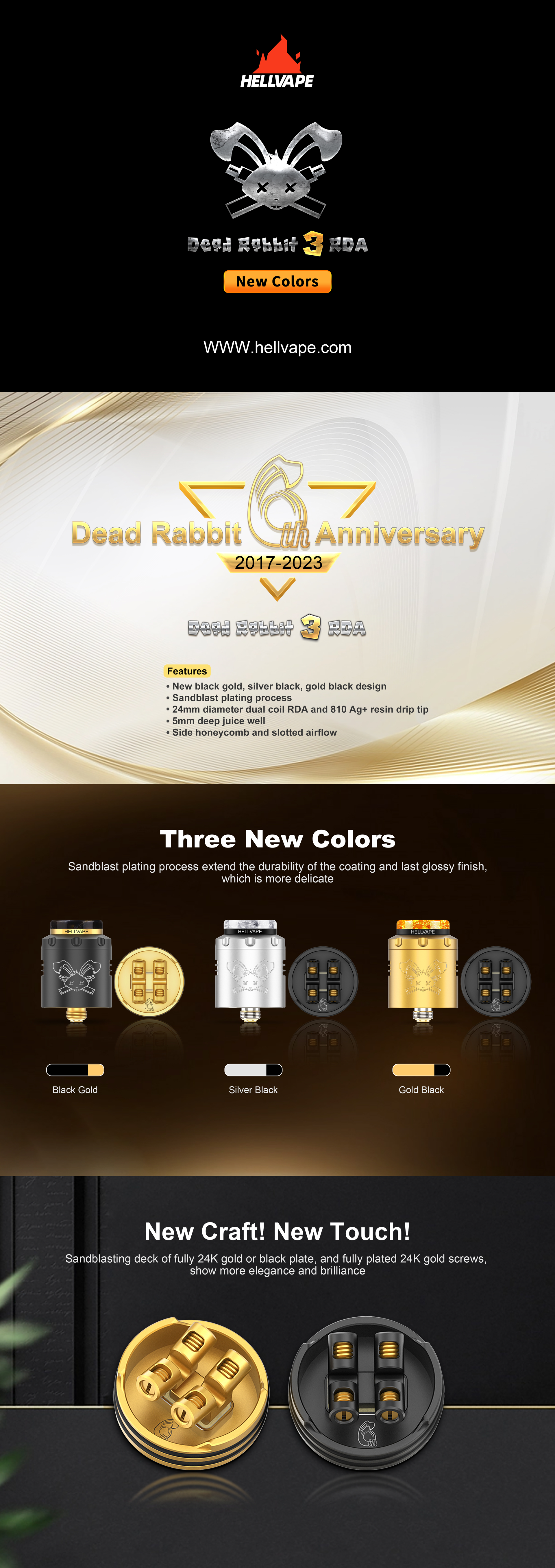 Hellvape Dead Rabbit 3 RDA *6th Anniversary Edition* - ECIGONE