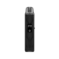 Black Geekvape B60 pod vape with digital display and sleek design.