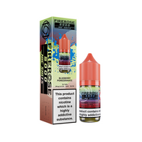 FIREEOSE 5000 Nic Salts e-liquid, blueberry pomegranate flavour, with packaging displayed.