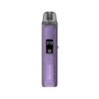 Purple Lost Vape Ursa Baby Pro pod system with digital display.