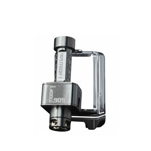 909 Modify Xtra RBA in Stainless Steel with RBA Bridge Leant up against a Clear Dot Tank