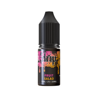 Drip Fruit Salad vape juice bottle, 10ml, 20mg nicotine, colourful label design.