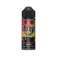 Drip Watermelon Grape vape juice bottle, 100ml, 70VG/30PG, 0mg nicotine.