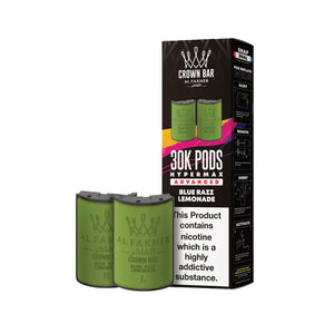 Al Fakher 30K Hypermax blue razz lemonade Flavour Refill Pod for Al Fakher 30k Vape Kits