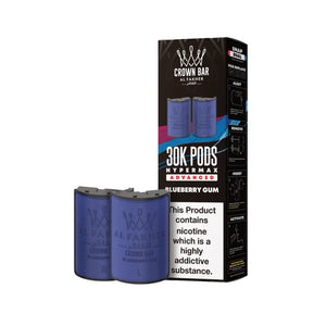 Al Fakher 30K Hypermax blueberry gum Flavour Refill Pod for Al Fakher 30k Vape Kits