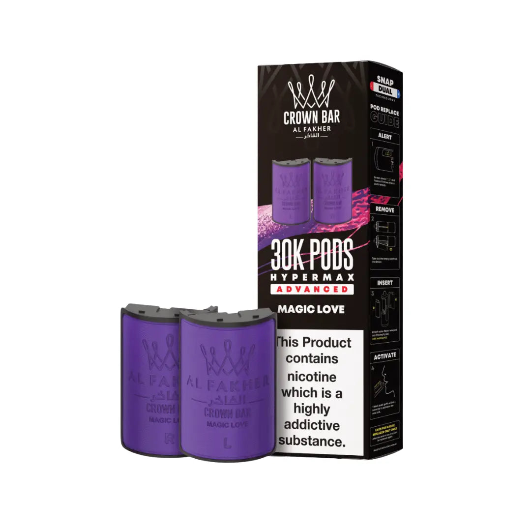 Al Fakher Vape Nachfllen Al Fakher Crown Bar Hypermax Magic Love Refill Pod Al Fakher 30k Al Fakher Vape Nachfllen Al Fakher Crown Bar Hypermax Magic Love Refill Pod Al Fakher 30k