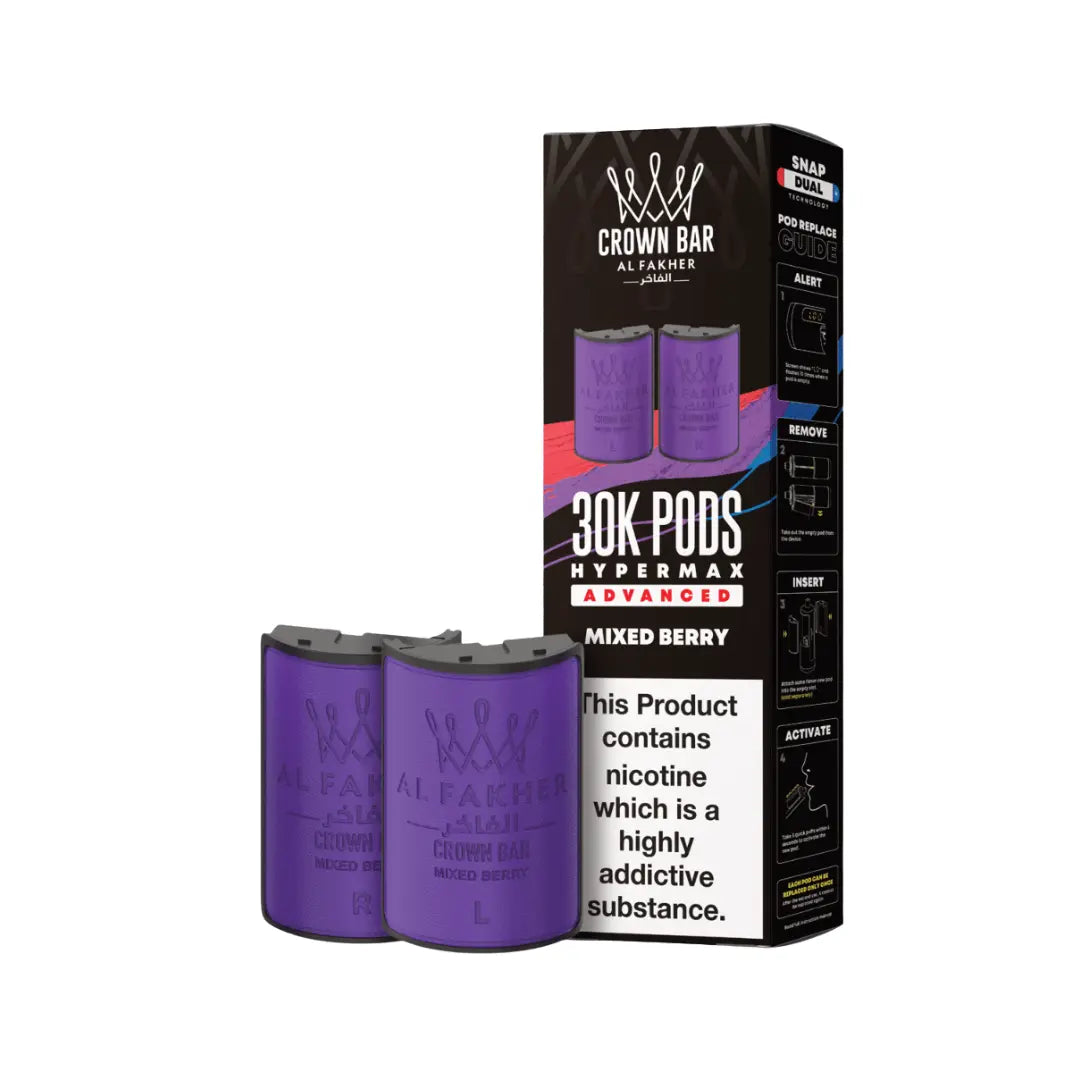 Al Fakher Crown Bar Hypermax Mixed Berry Refill Pod