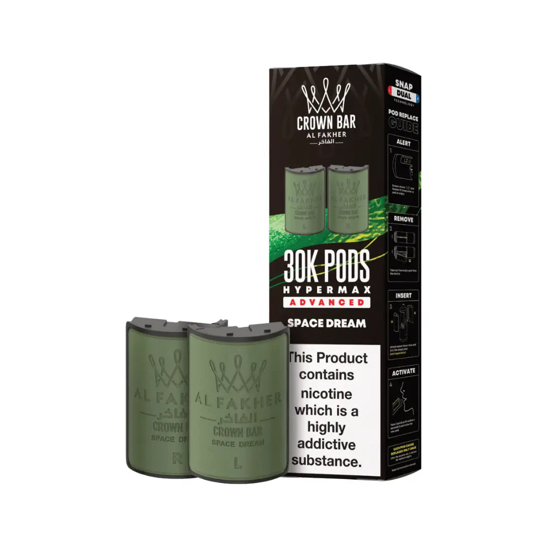 Al Fakher Crown Bar Hypermax Space Dream Refill Pod Al Fakher Crown Bar Hypermax Space Dream Refill Pod