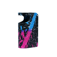 Asmodus Minikin Pod Kit Replacement in Galaxy Metal, with vibrant splashes of blue and pink.