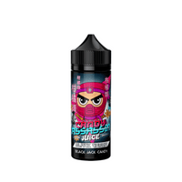 Assassin Juice Black Cobra e-liquid bottle with ninja-themed label and vibrant colours.