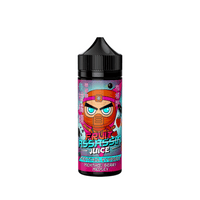 Fruit Assassin Juice bottle, Menthol Invasion flavour, with vibrant, colourful label design.