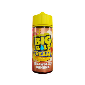 Big Bold Creamy Strawberry Banana 100ml Shortfill E-liquid Great for Sub-ohm Vape kits or Sub-ohm Vape Tanks