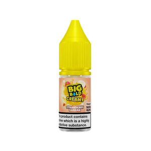 Big Bold Creamy strawberry banana 10ml Nic Salt Vape Juice Great for Pod Vape Kits or MTL Vape Tanks