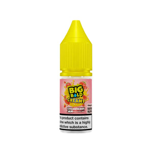 Big Bold Creamy strawberry jam with clotted cream 10ml Nic Salt Vape Juice Great for Pod Vape Kits or MTL Vape Tanks