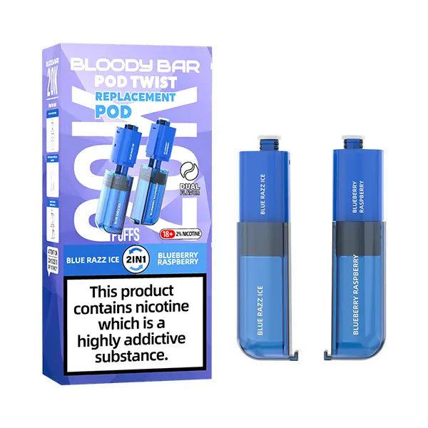 Bloody Bar Pod Twist 20K Blue Razz Ice Blueberry Raspberry Pod