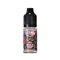 Blow White Grym Myst Crime of Passion Fruit 10ml nic salt bottle with vibrant fruit design label.